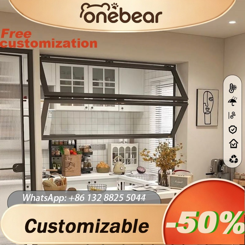 Commercial Kitchen Windows - New commercial exterior aluminum vertical black