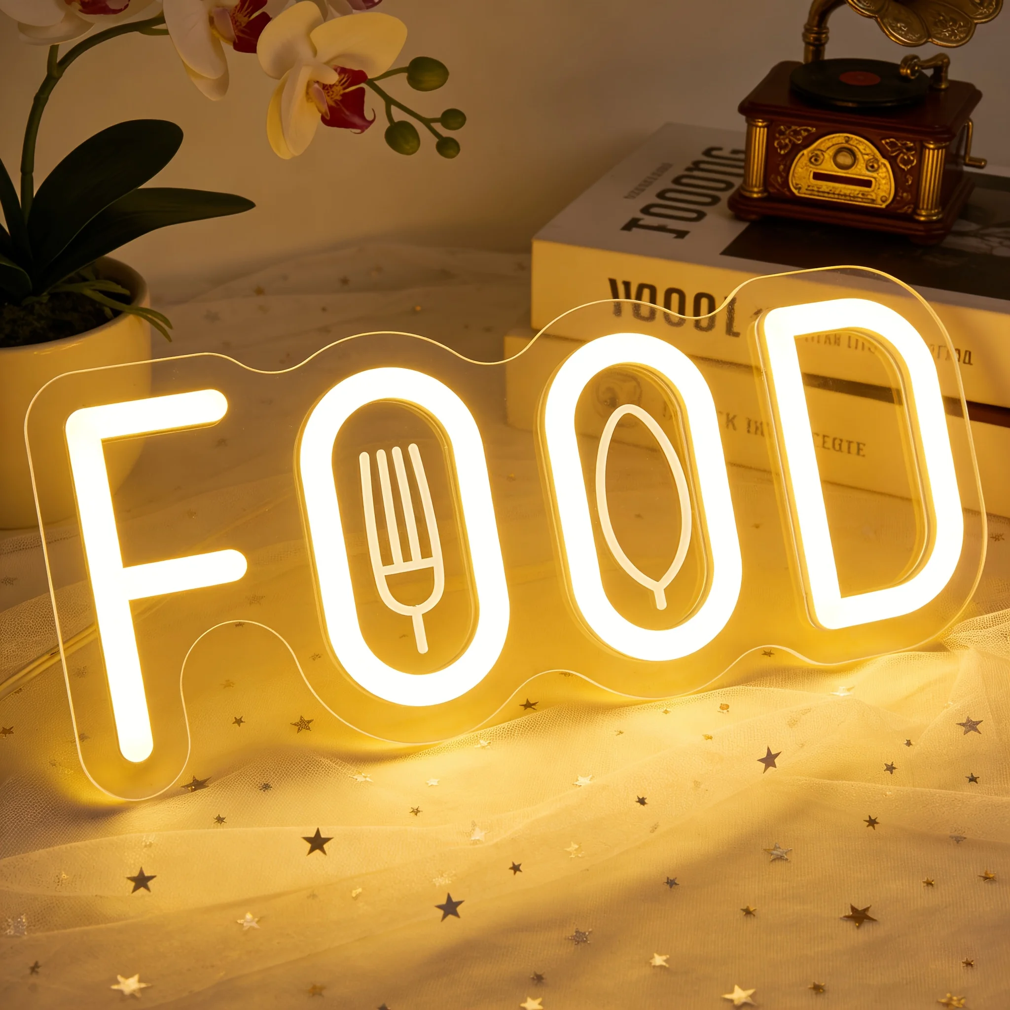 Commercial Kitchen Windows - Food Neon Sign for Food Shop
