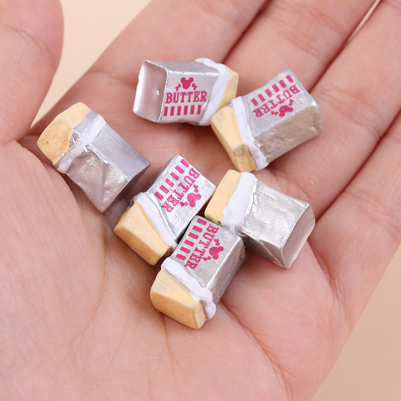 Commercial Kitchen Layout - 6Pcs Mini Butter Bread Model Dollhouse