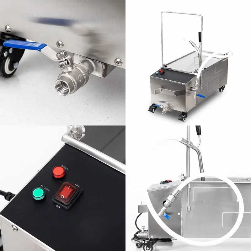 Commercial Kitchen Oil Filter - Stainless Steel Cooking Oil Filter Machine