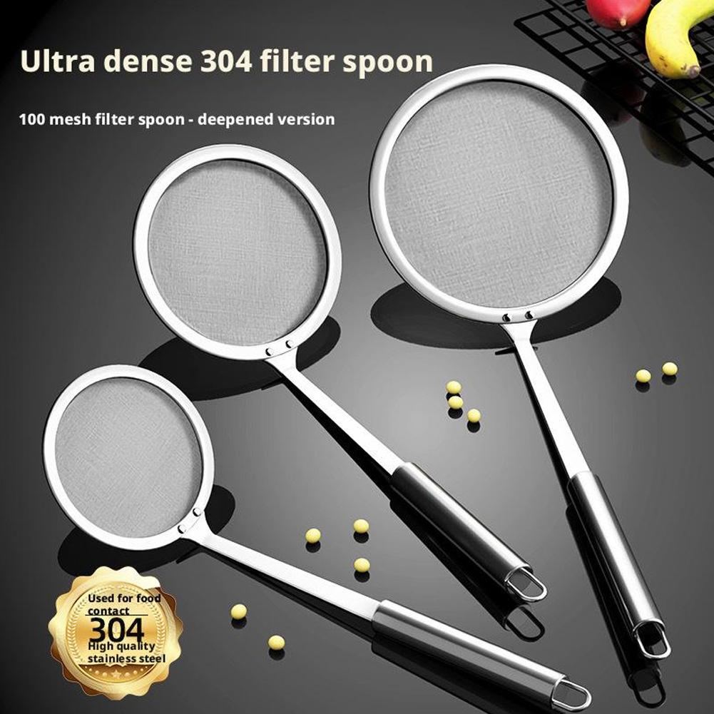 Commercial Kitchen Oil Filter - 304 Stainless Steel Fine Mesh Skimmer