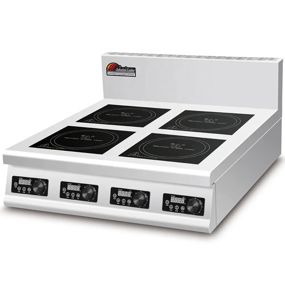 Commercial Kitchen Induction - 4 Burner Flat Industrial Commercial Induction