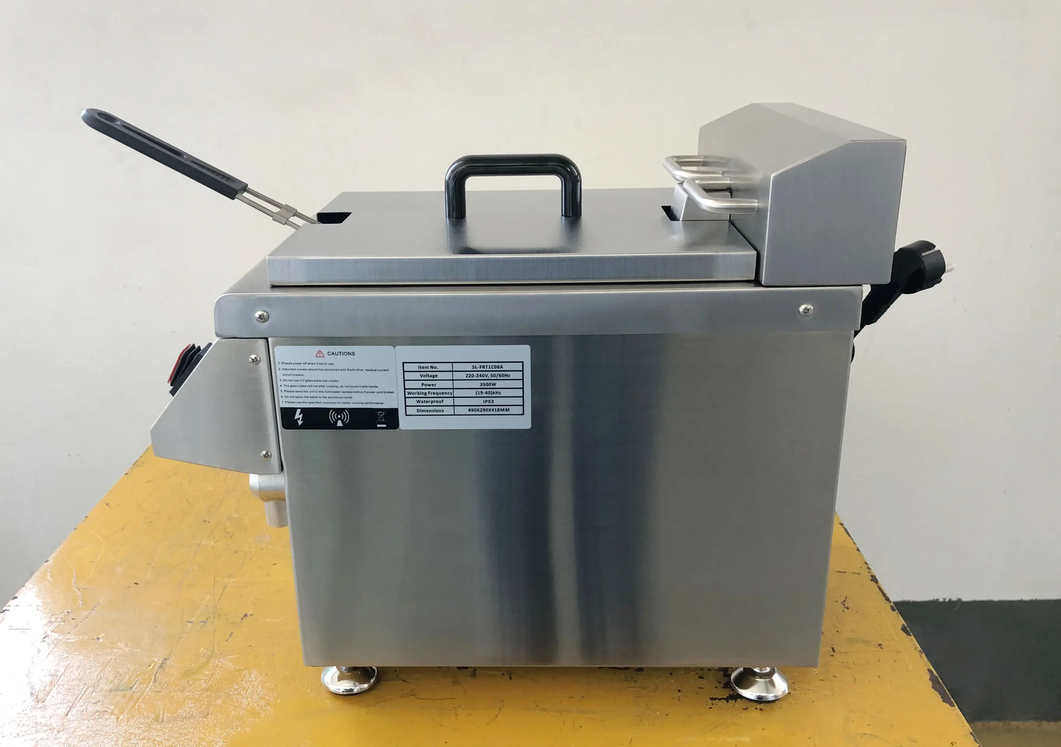 Commercial Kitchen Induction - 8L Induction Electric Commercial Fryer –