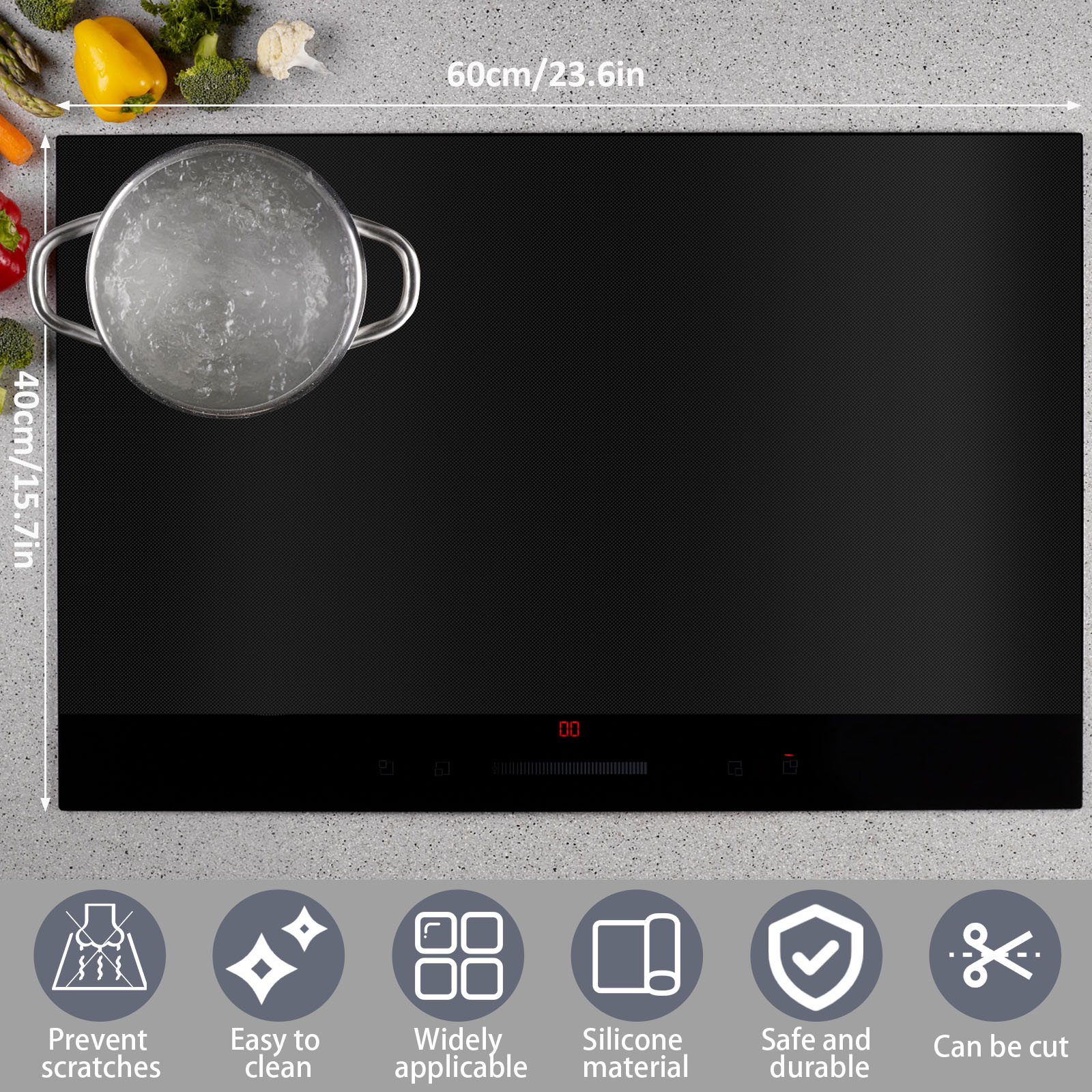 Induction Cooker Cover Silicon - огляд і ціна Commercial Kitchen Induction
