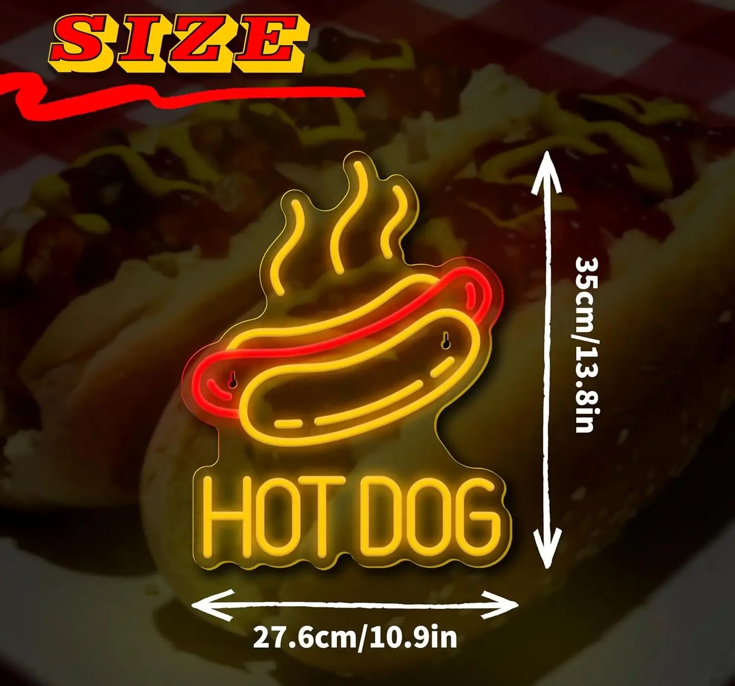 Hot Dog LED Neon Sign for Wall - огляд і ціна Commercial Kitchen Windows