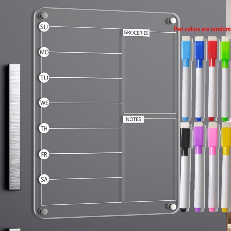 Acrylic Meal Planner Magnetic  - огляд і ціна Commercial Kitchen Layout