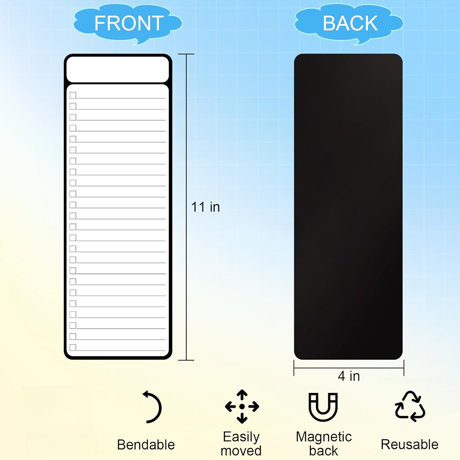 2/4 Pcs Magnetic Whiteboard to - огляд і ціна Commercial Kitchen Layout