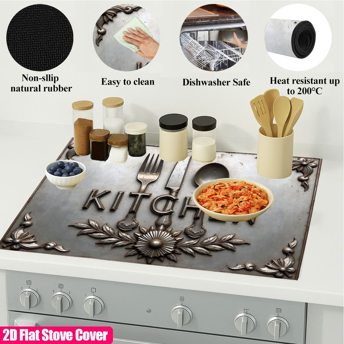 Heavy Duty Metal Stove Top Cov - огляд і ціна Commercial Kitchen Induction