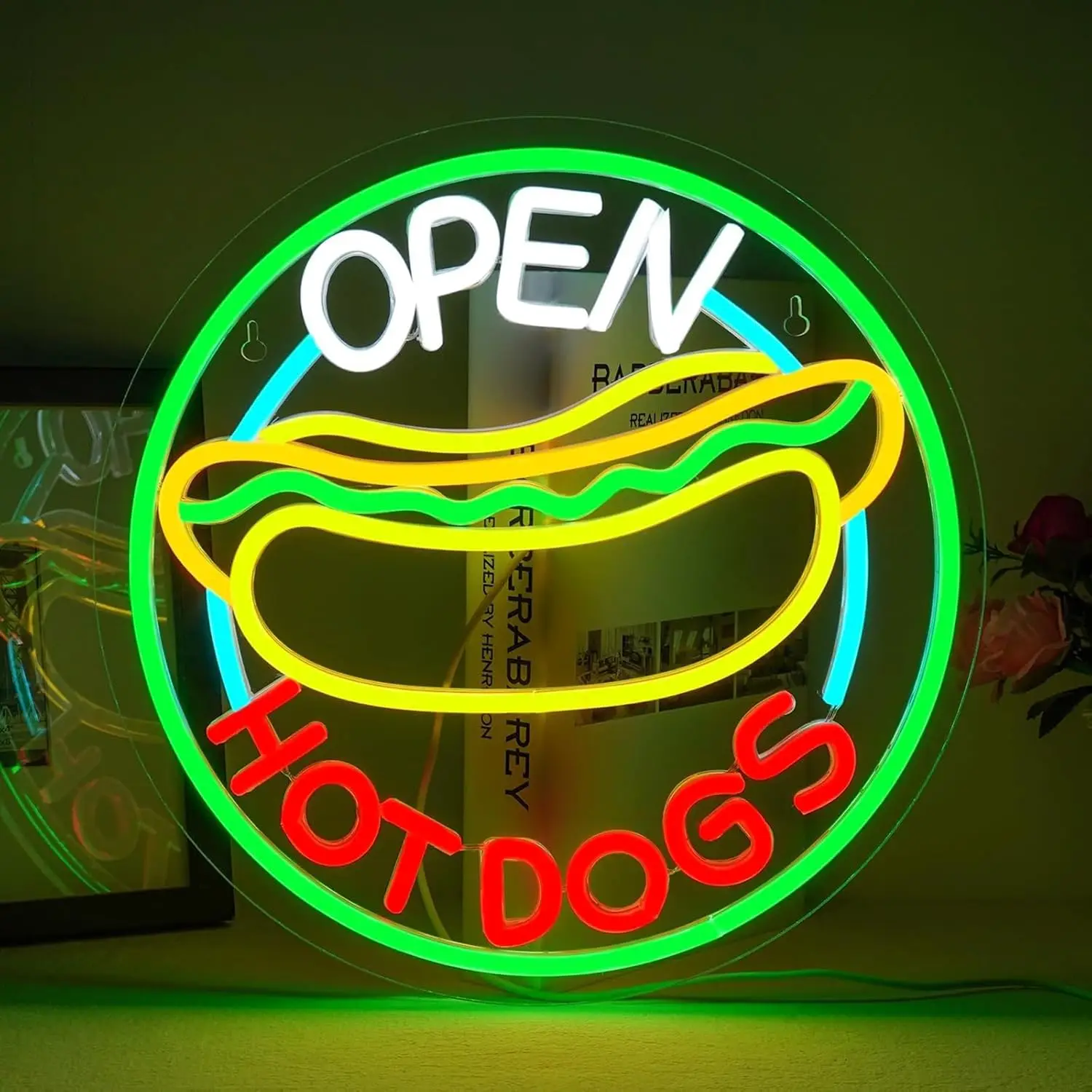 Hot Dog Open LED Neon Sign for - огляд і ціна Commercial Kitchen Windows