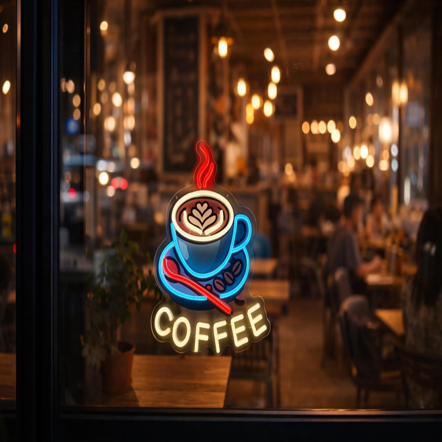 Coffee Neon Sign USB Powered L - огляд і ціна Commercial Kitchen Windows
